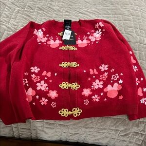 Disney Minnie Chinese New Year Floral Women’s Cardigan - BoxLunch